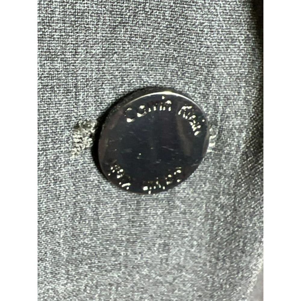 Calvin Klein Gray Blazer 2-Button Career-Wear Business Jacket Women’s Sz 4 - Picture 3 of 6
